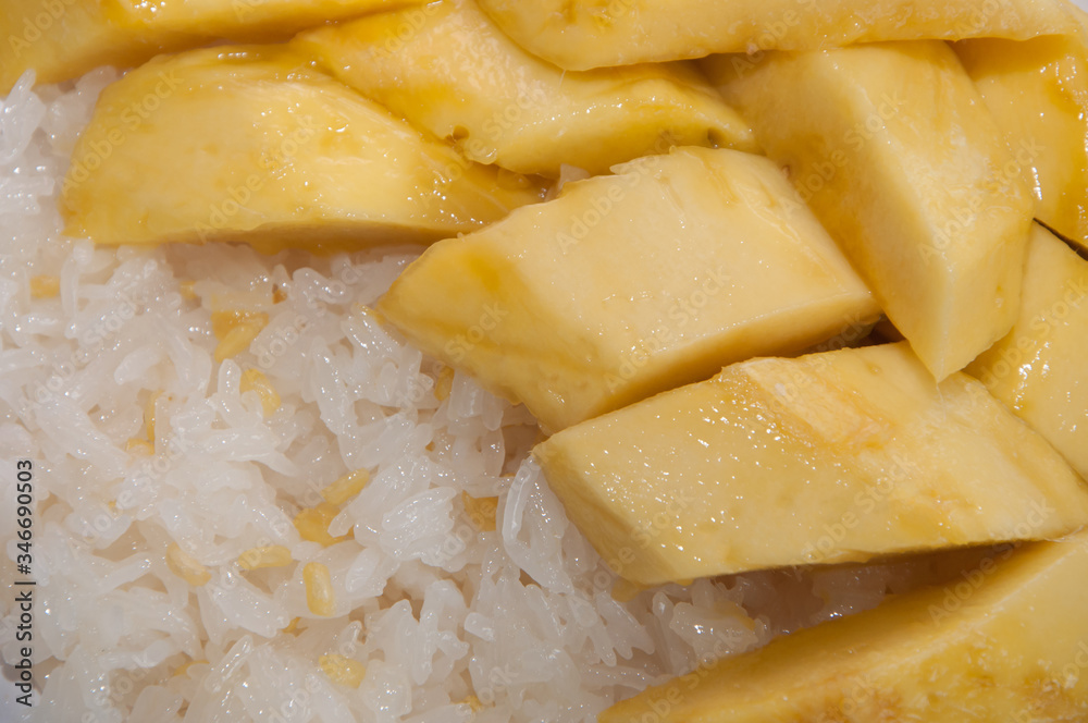 Mango sticky rice, available in the summer
Mango sticky rice, available in the summer