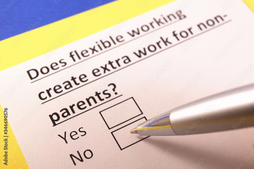 Does flexible working for non-parents? Yes or no?