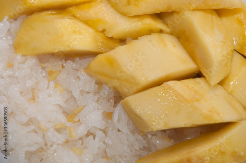 
Mango sticky rice, available in the summer