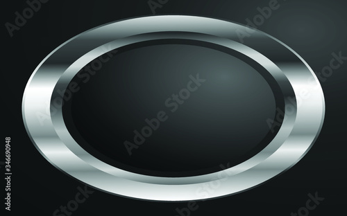 metal button with metal frame vector download