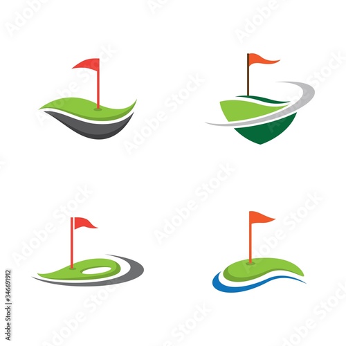 Golf  logo template vector icon