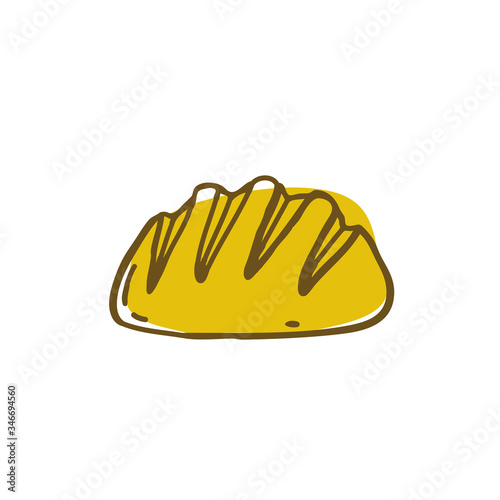 bread doodle icon