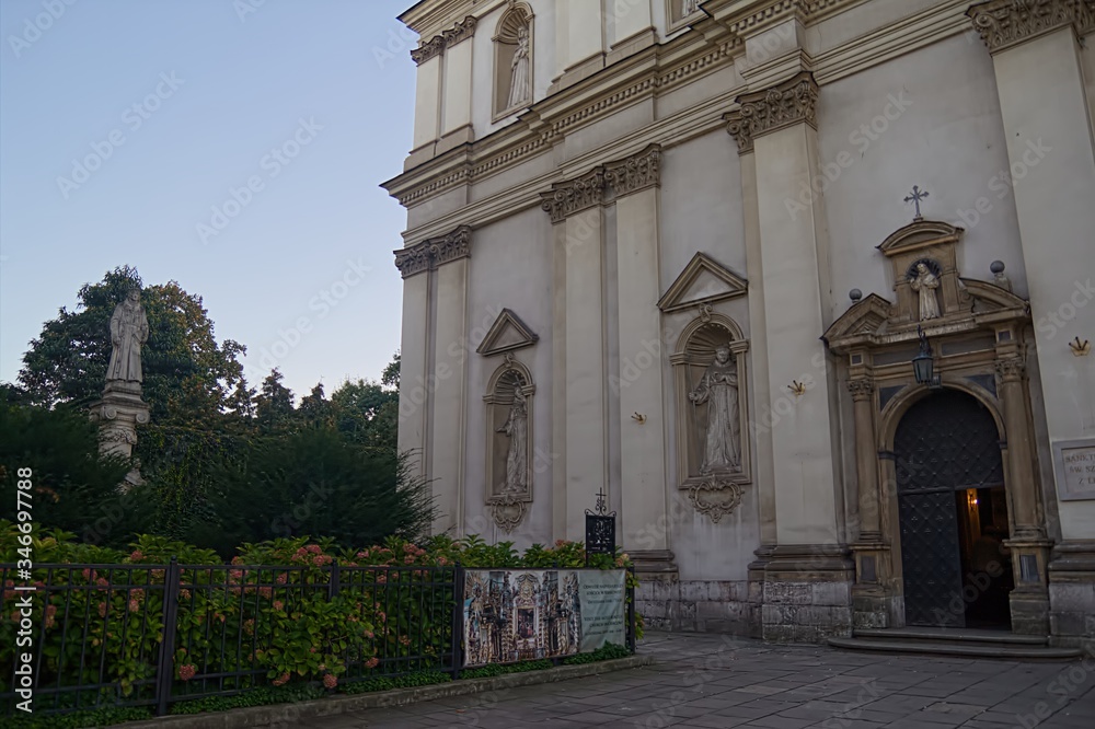 A wonderful view of Church of St. Bernardino of Siena in Kracow (Poland) A wonderful view of Church of St. Bernardino of Siena in Kracow (Poland)