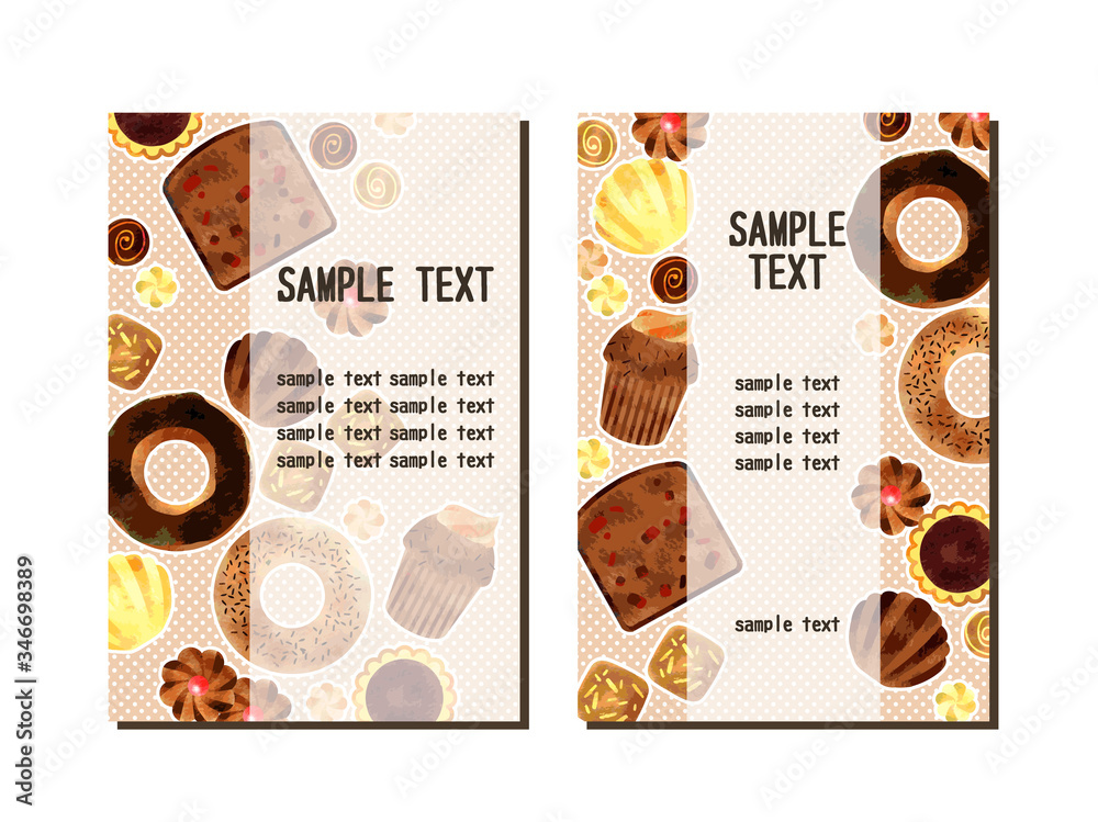 チョコレートのお菓子のイラスト背景 Stock Vector Adobe Stock