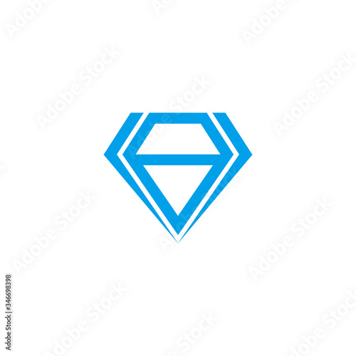 Free Download abstract blue diamond geometric design symbol vector - GFXLoad
