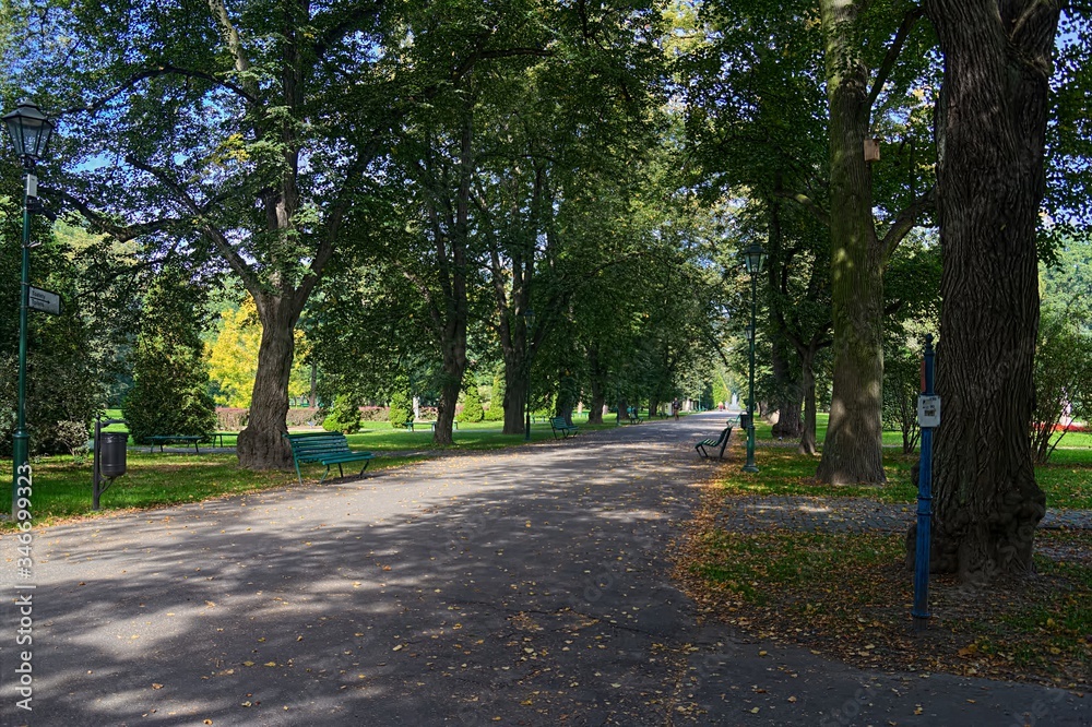 A wonderful view of Jordan Park in Kracow (Poland)
