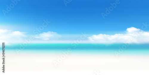 海　波　夏　背景
