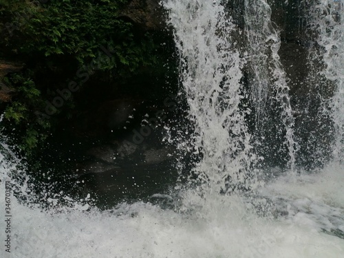 water flowing into the water