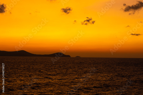 Sunrise in the Mediterranean Sea