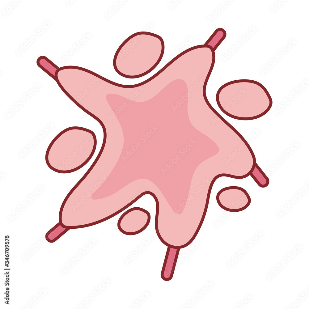 Obraz premium Virus flat style icon vector design