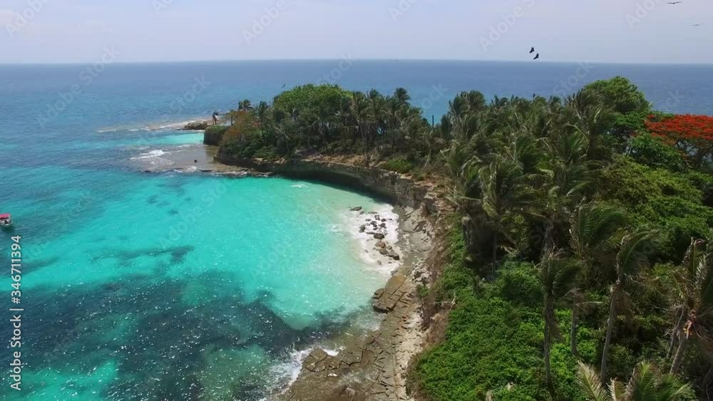 Drone Video of Tropical Island of Isla Bartolomé Panama Drone Video of Tropical Island of Isla Bartolomé Panama