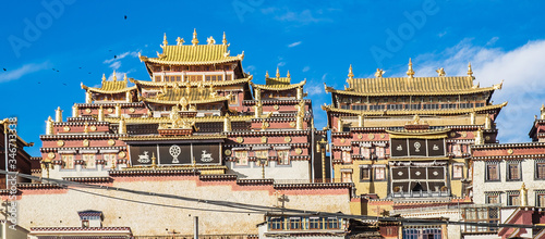 Songzanlin Temple or the Ganden Sumtseling Monastery also known as little Potala Palace in Lhasa, is a Tibetan Buddhist monastery located in Zhongdian city ( Shangri-La) Yunnan, China