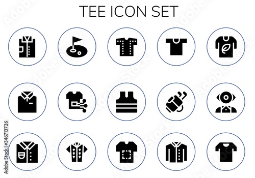 tee icon set