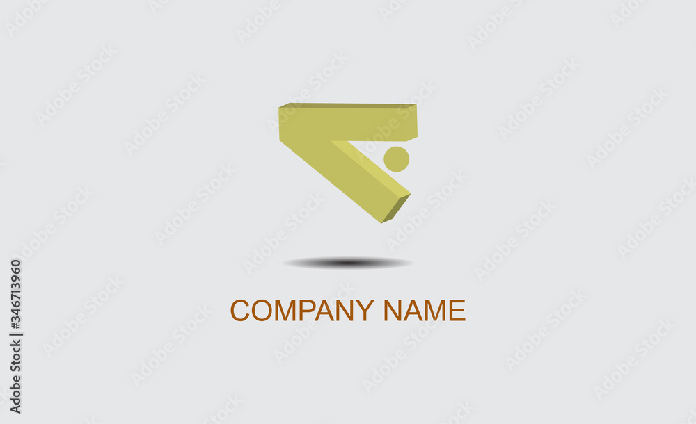 Business Logo Using 3D Letters Business Logo Using 3D Letters