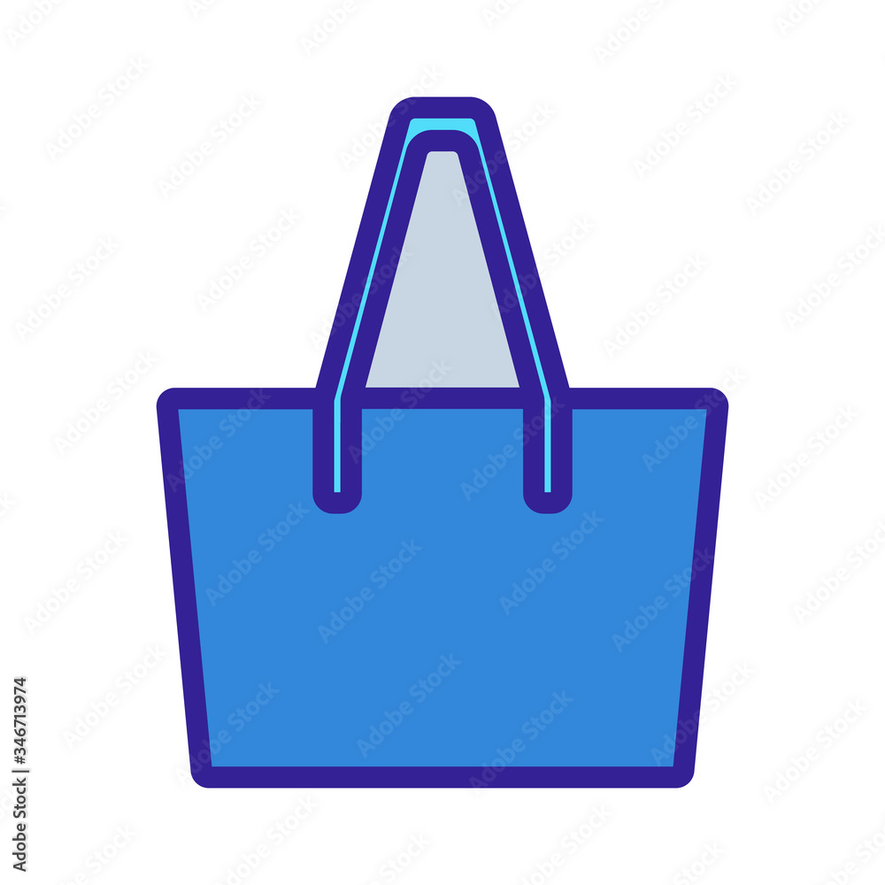 women beach bag sign. color symbol illustration women beach bag sign. color symbol illustration