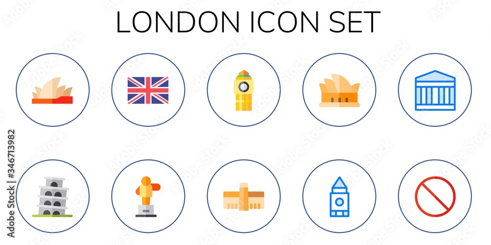 london icon set