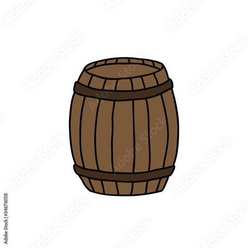 barrel doodle icon