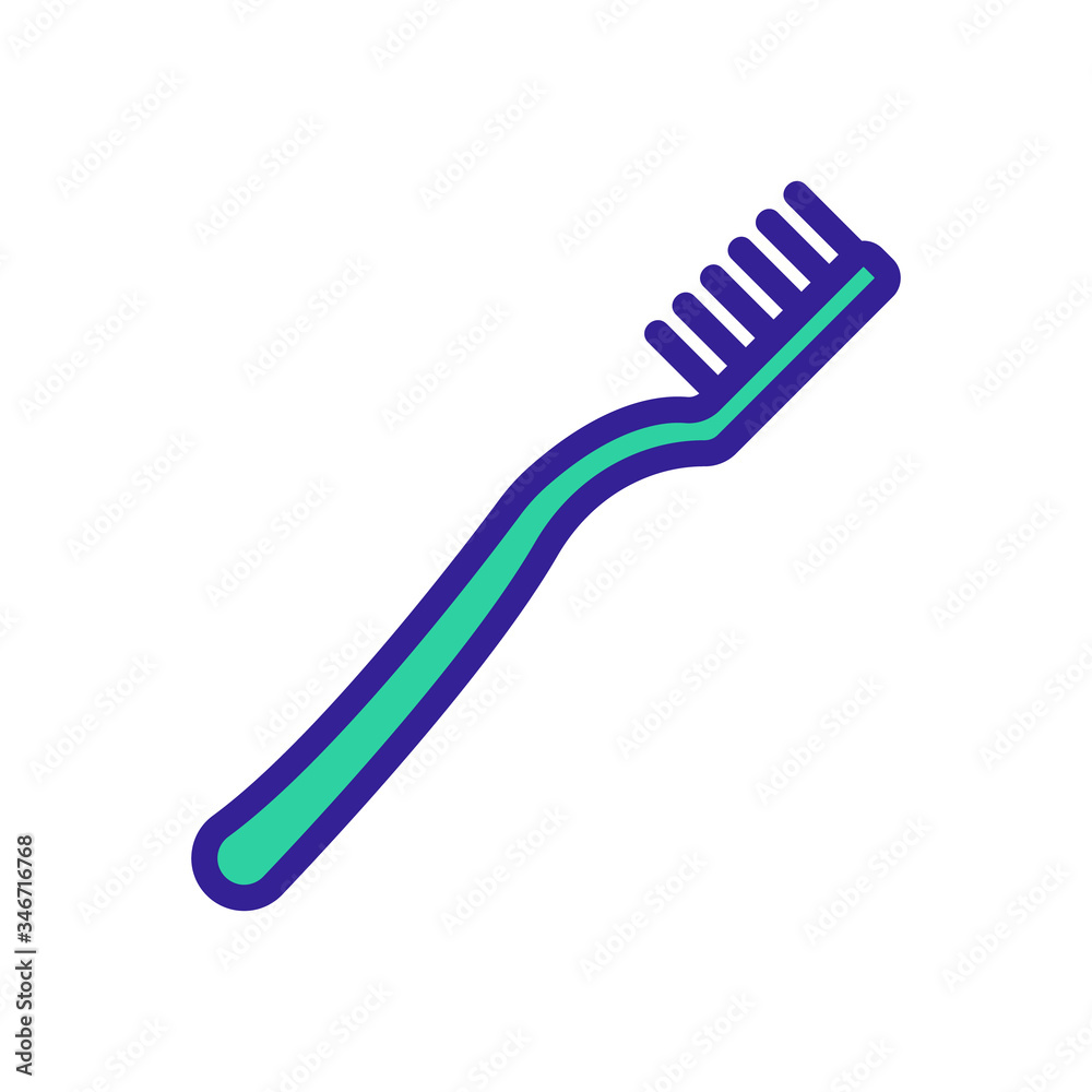 ionic tooth brush icon vector. ionic tooth brush sign. color symbol illustration ionic tooth brush icon vector. ionic tooth brush sign. color symbol illustration