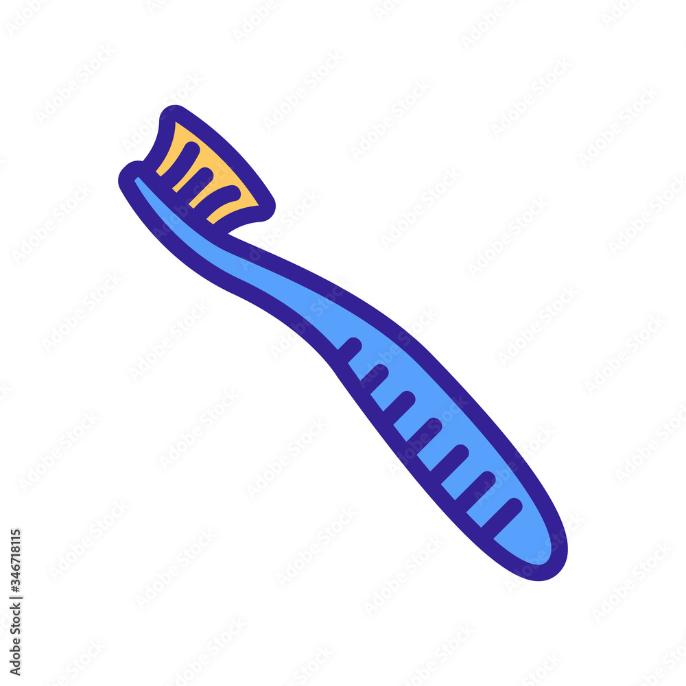 comfortable mechanical plastic toothbrush icon vector. comfortable mechanical plastic toothbrush sign. color symbol illustration comfortable mechanical plastic toothbrush icon vector. comfortable mechanical plastic toothbrush sign. color symbol illustration