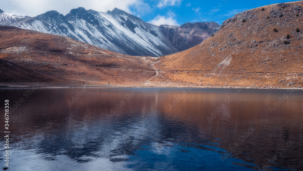 mountain lake in the morning