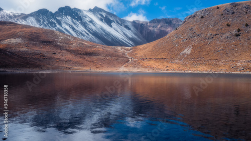 mountain lake in the morning