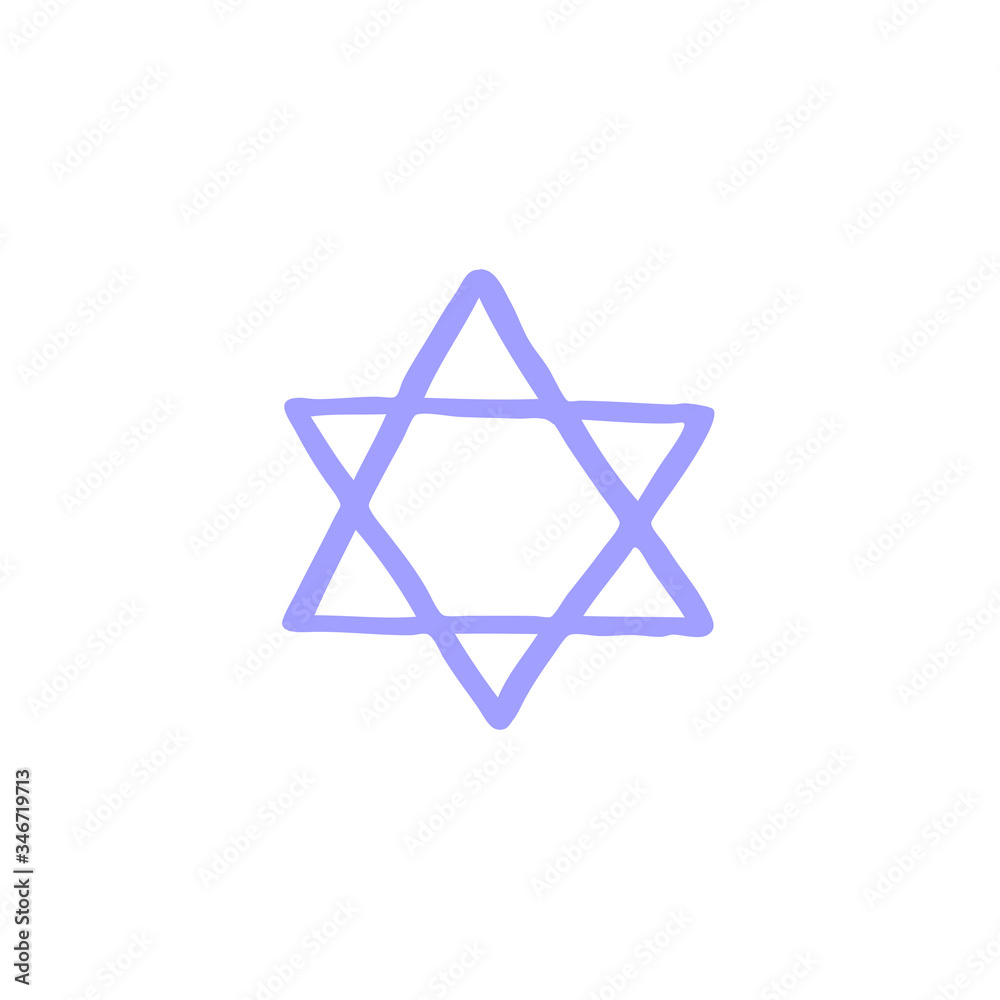 star of David doodle icon star of David doodle icon
