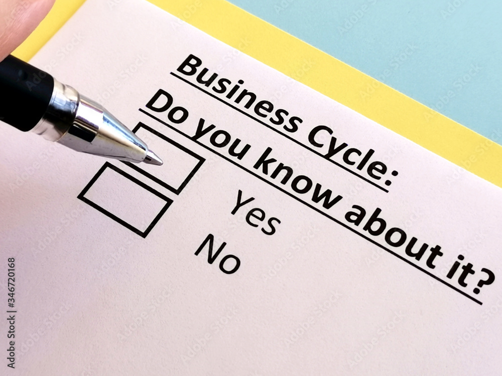 One person is answering quetion about business cycle. One person is answering quetion about business cycle.
