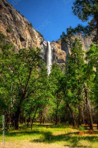 waterfall in the mountains