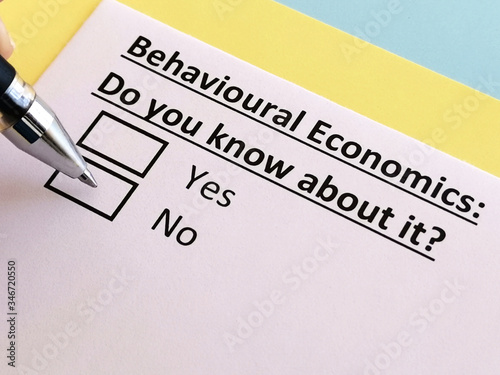One person is answering quetion about behavioural economics.