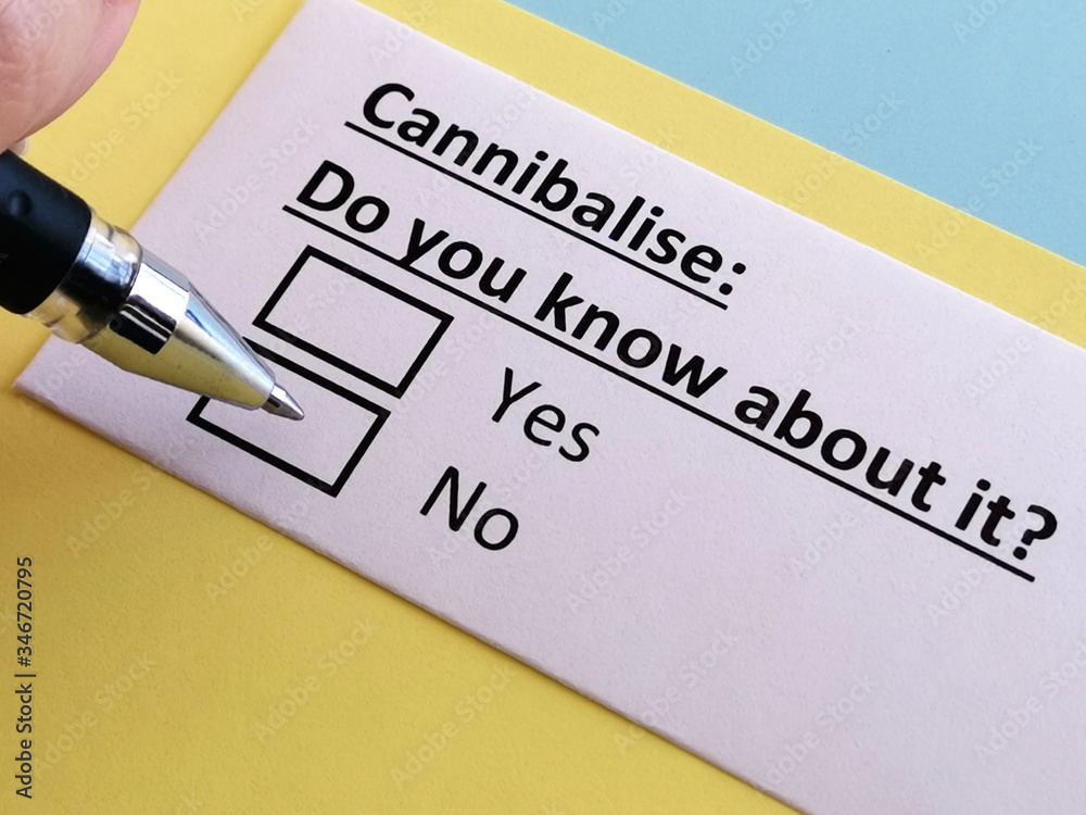 One person is answering quetion about cannibalise.