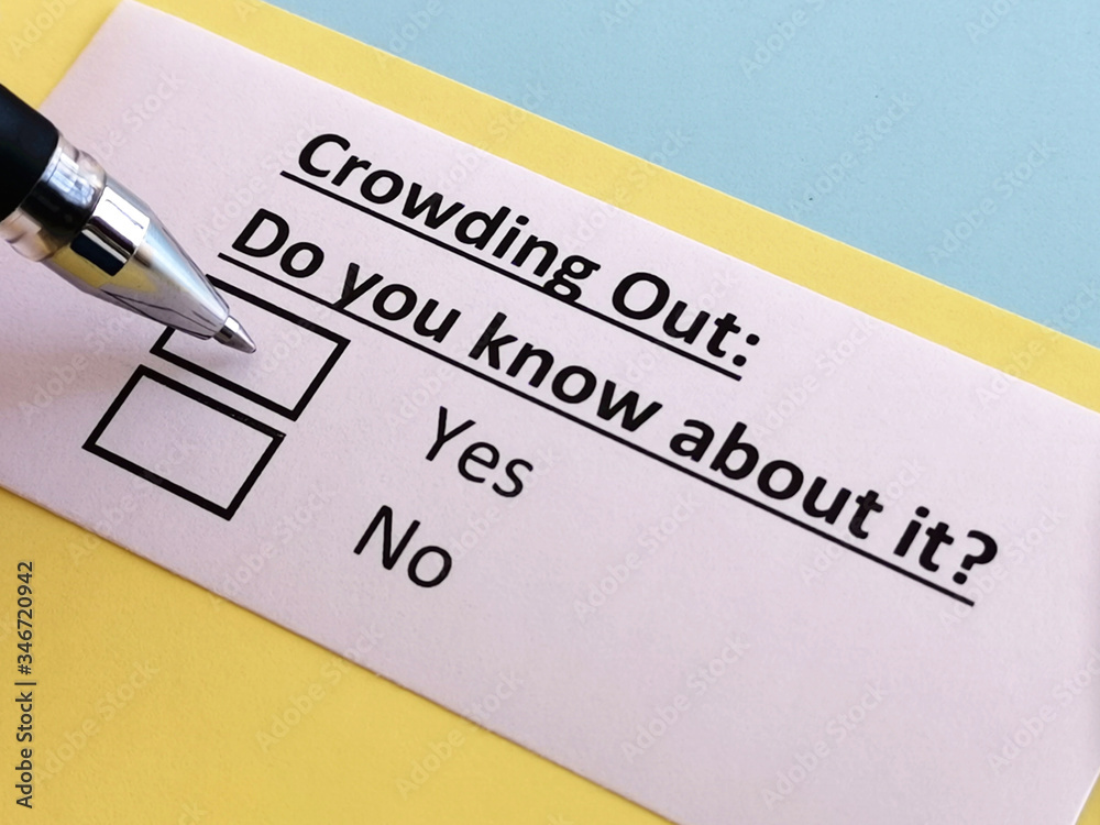 One person is answering quetion about crowding out. One person is answering quetion about crowding out.