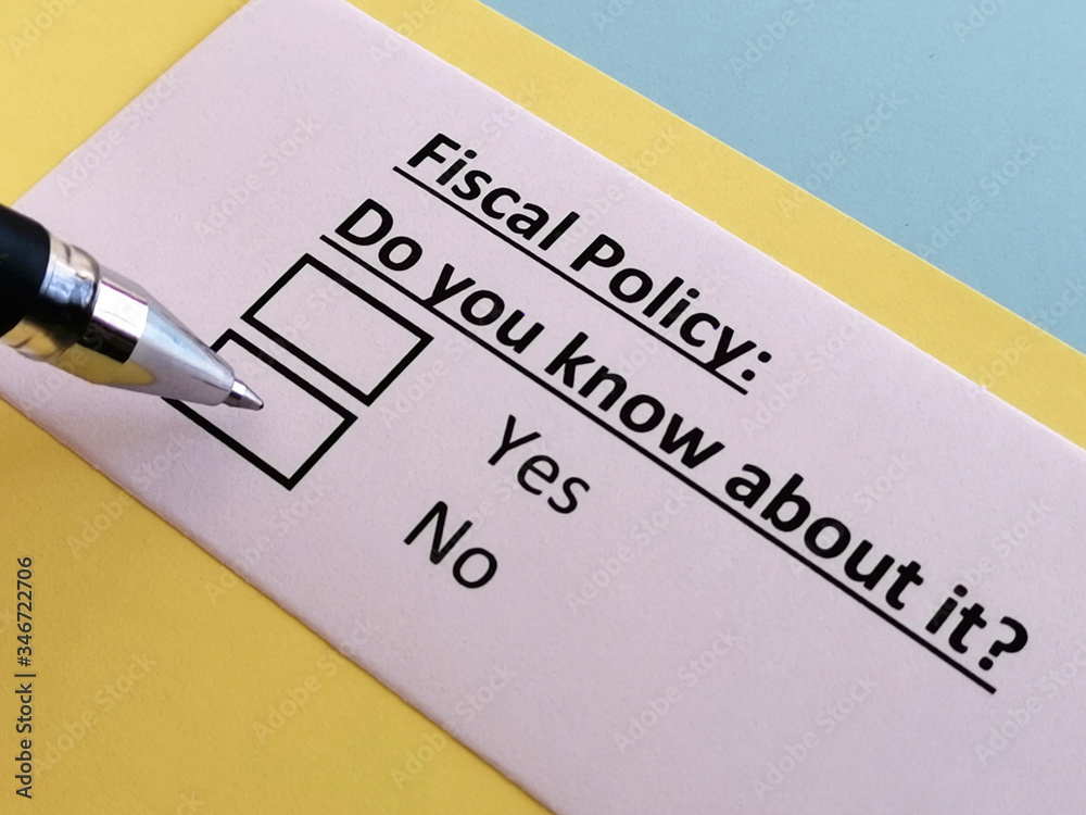 One person is answering quetion about fiscal policy.