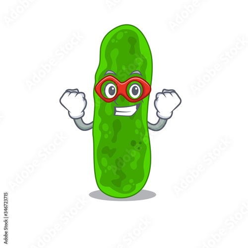 A cartoon character of legionella micdadei performed as a Super hero photo