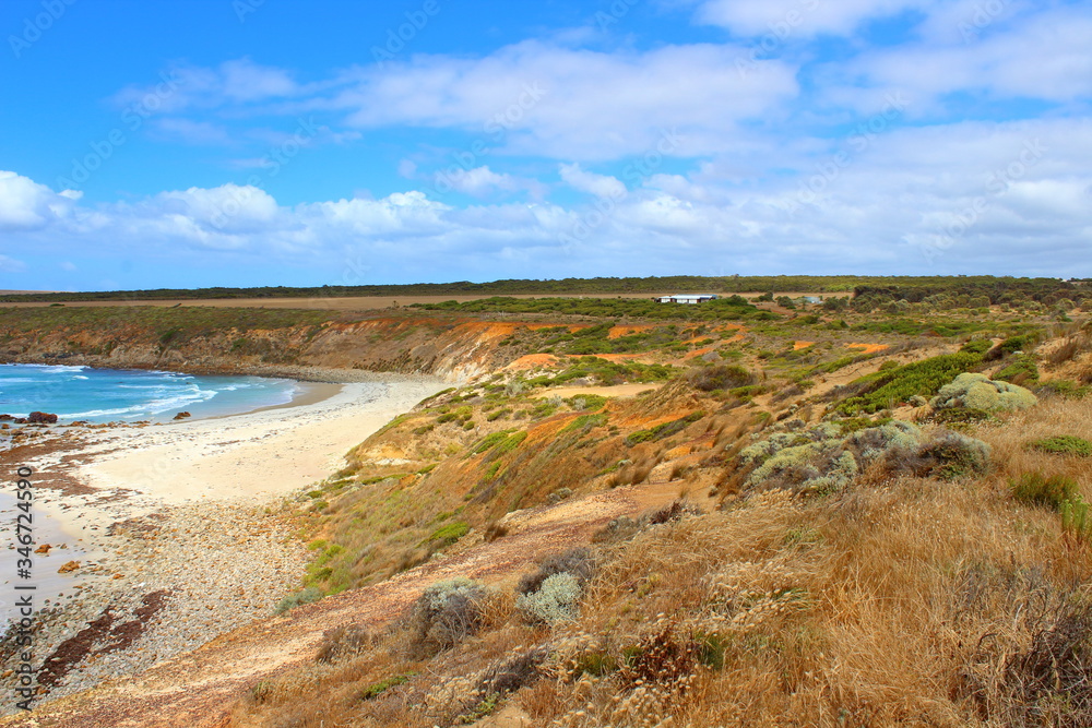 view from the beach in port lincoln, south australia