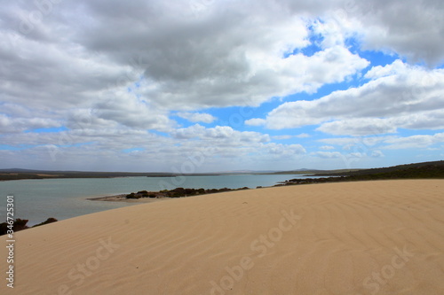 beach and clouds in port lincoln, australia