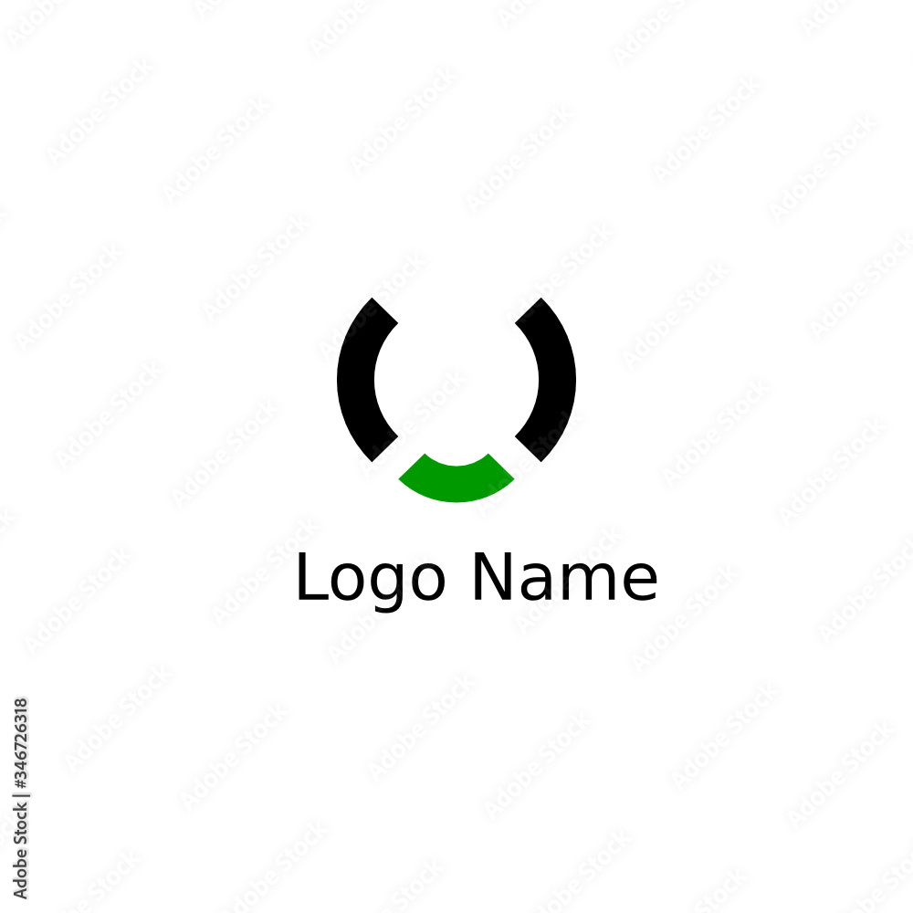 Obraz premium letter u logo