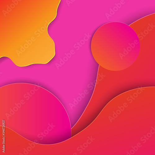 vector abstract colorful 3d shapes background
