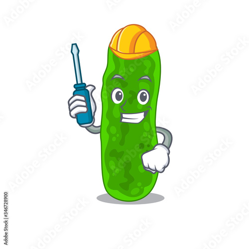 cartoon character of legionella micdadei worked as an automotive