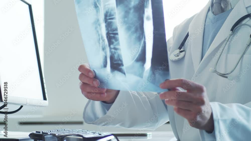 Professional medical doctor working in hospital office using computer technology. Medicine and healthcare. Professional medical doctor working in hospital office using computer technology. Medicine and healthcare.