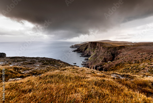 Stormy skies over Cape Wrath photo
