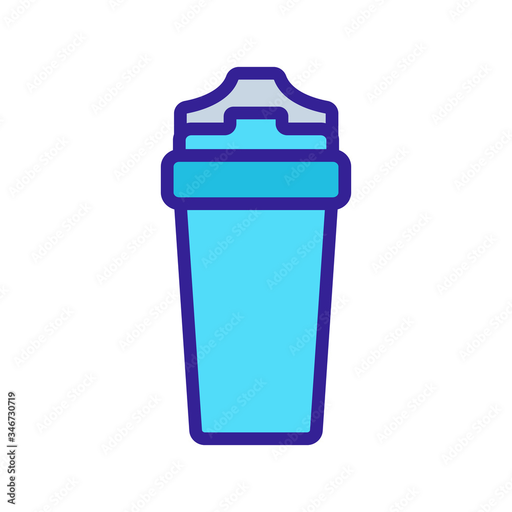regular sports shaker icon vector. regular sports shaker sign. color symbol illustration regular sports shaker icon vector. regular sports shaker sign. color symbol illustration