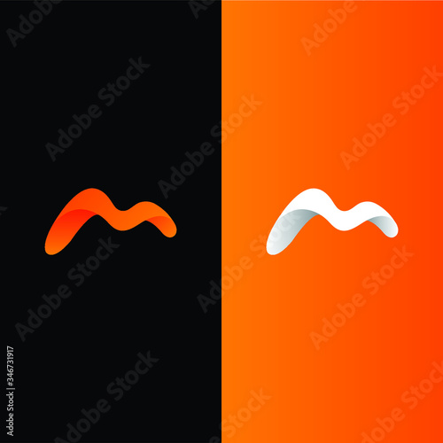 Abstract M Shape Logo