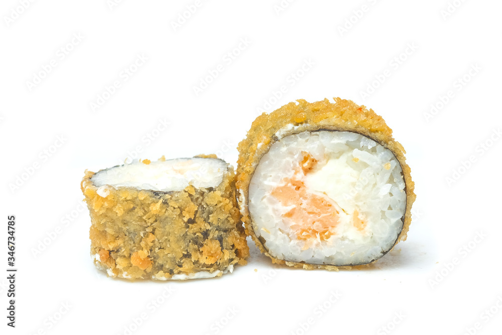 sushi and rolls on a white background food sushi and rolls on a white background food
