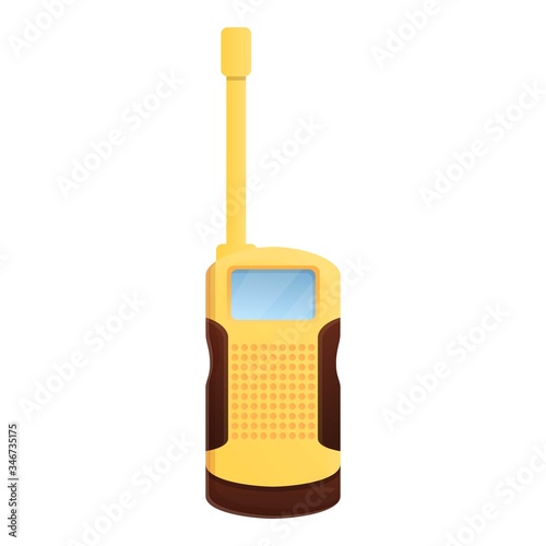 Antenna walkie talkie icon. Cartoon of antenna walkie talkie vector icon for web design isolated on white background