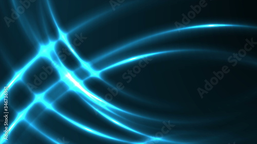 Shiny glowing abstract blue neon background