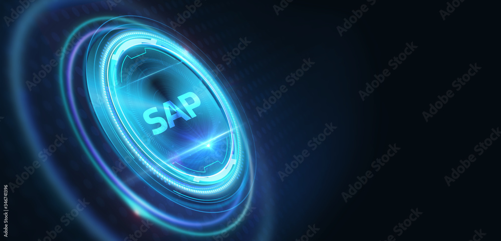SAP System Software Automation concept on virtual screen data center. Business, modern technology, internet and networking concept. SAP System Software Automation concept on virtual screen data center. Business, modern technology, internet and networking concept.