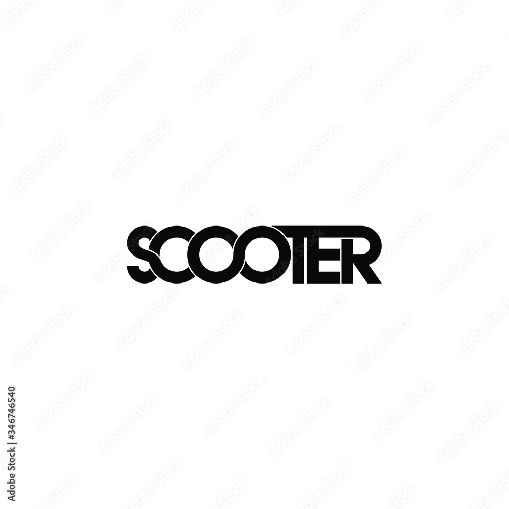 scooter letter original monogram logo design scooter letter original monogram logo design