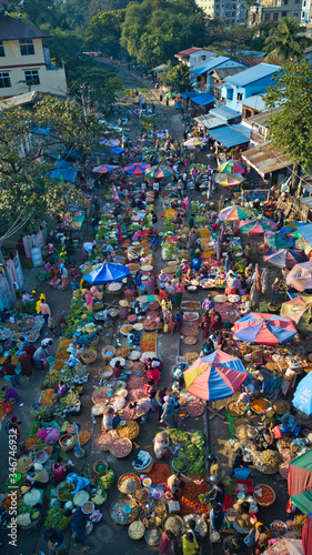 MANDALAY/MYANMAR(BURMA) - 08th MAY, 2020 : Mandalay Morning Market which is also called Ghost Market in Myanmar.
