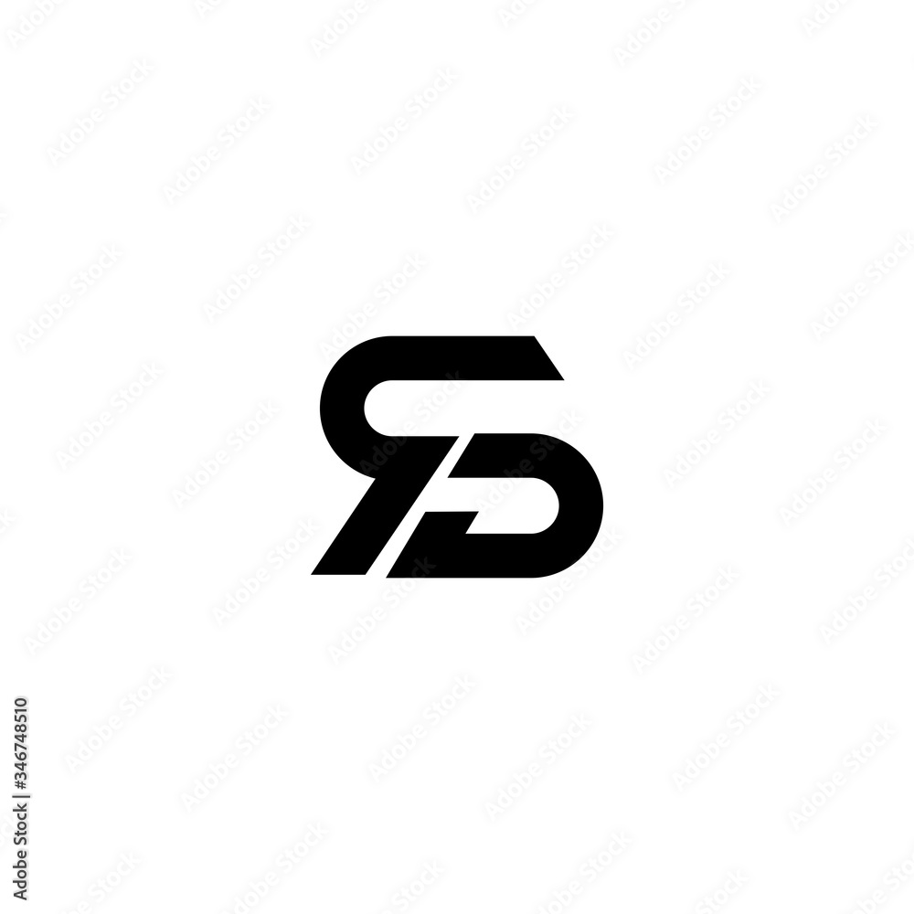 SR RS Letter Logo Design Template