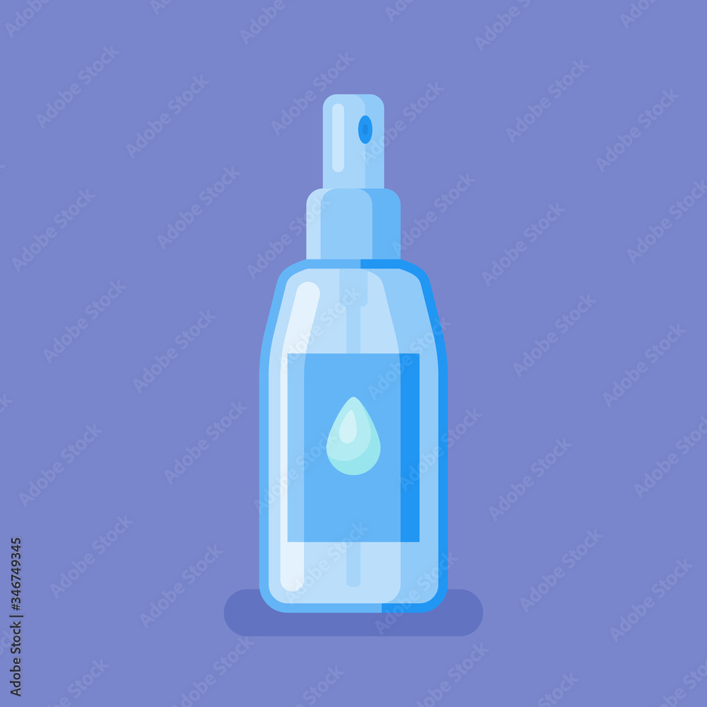 Hand sanitizer spray flat style icon. Vector illustration. Hand sanitizer spray flat style icon. Vector illustration.